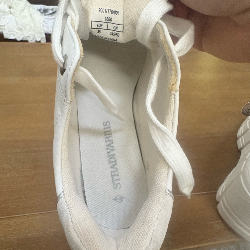 Stradivarius White Platform Sneakers - image 7